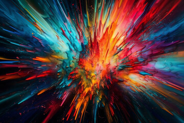 abstract background with splashes. generative AI.	
