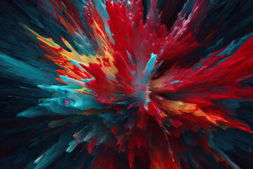 abstract background with splashes. generative AI.	
