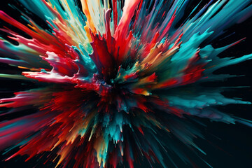 abstract background with splashes. generative AI.	
