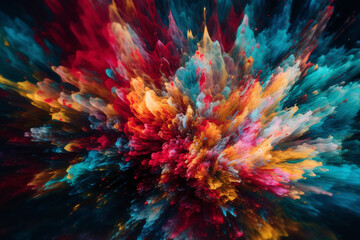 abstract background with splashes. generative AI.	

