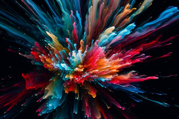 abstract background with splashes. generative AI.	
