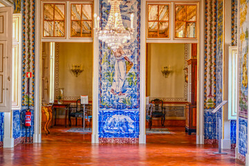 Azulejos im Palácio Nacional de Queluz (Portugal)