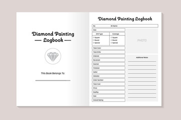 Diamond Painting Logbook KDP Interior
