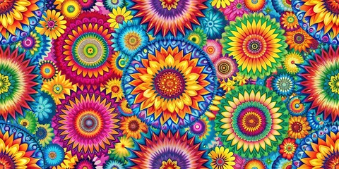 An abstract, vibrant and colorful pattern perfect for backgrounds and creative projects