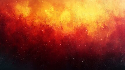 Grainy Gradient Background in Orange, Red, and Yellow with Noise Texture for Abstract Banner and Cover Design - Generative AI