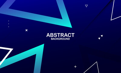 Abstract blue background with triangles. Eps10 vector