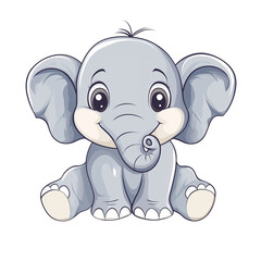 Obraz premium Elephant Illustration Background Free Design