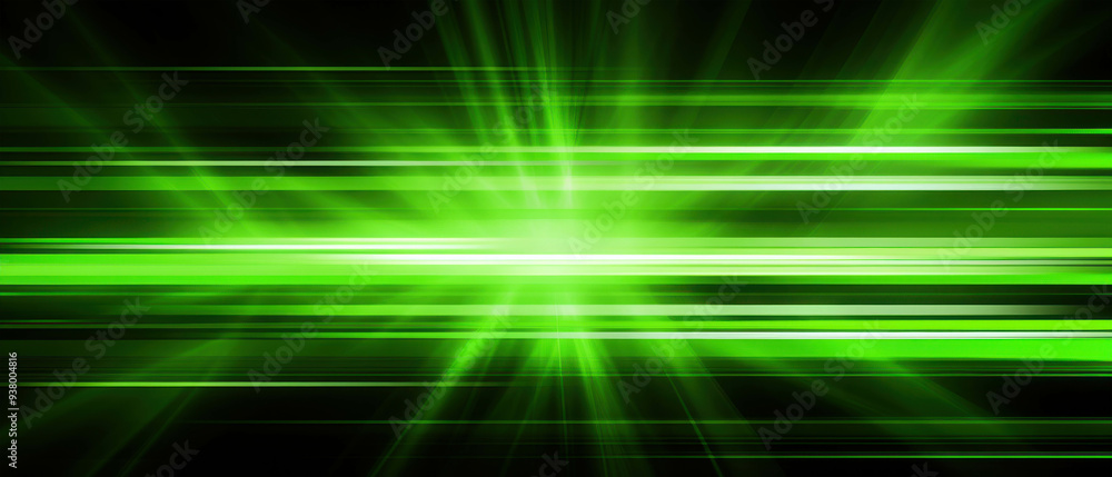 Poster green light speed: abstract, futuristic, and dynamic, this image features a mesmerizing array of glo
