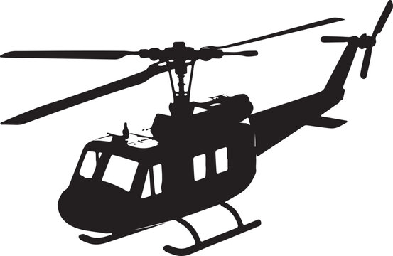 recommend clip art: A  Beautiful Halicopter silhouette vector design .
