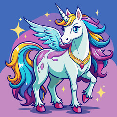 unicorn vector illustration