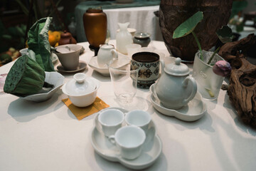 table setting for a dinner