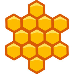 Obraz premium Honey Comb Illustration