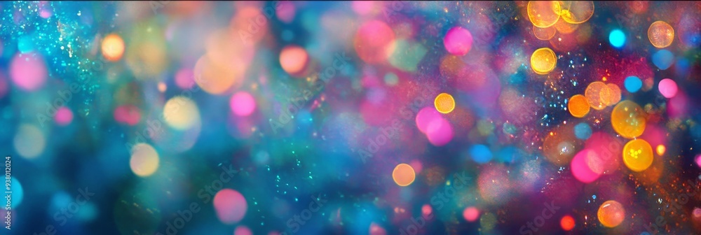Poster abstract colorful bokeh background for design projects - a vibrant and colorful abstract bokeh backg