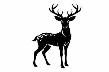 deer silhouette vector illustration