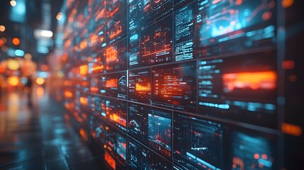 3D rendering of multichannel marketing for online retail with a blurred background, ideal for digital app visuals.