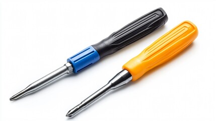 Versatile and High-Quality Screwdriver Set on White Background