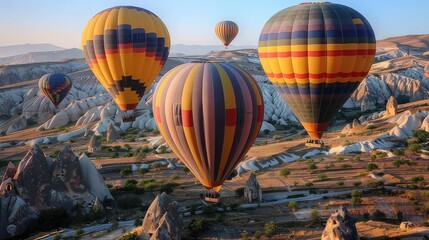 Obraz premium hot air balloons