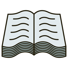 open book vector illustration