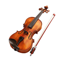 Fototapeta premium Violin, cut out background, ready to use