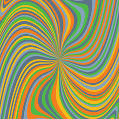 Abstract psychedelic groovy background. Vector.