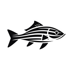 Obraz premium fish sea wildlife animal, river, vector graphic, black and white, cod, fin, shark, trout, bass, clownfish, goldfish, elk, ray, salmon