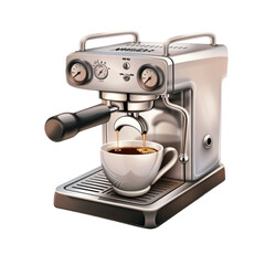 Coffee maker, background cut, ready to use