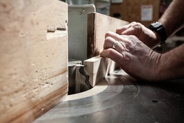 setting up timber for cutting and timber craft