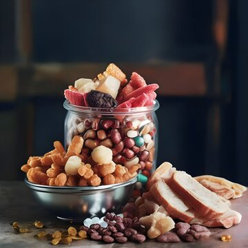 nuts and dried fruits