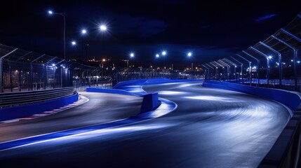 Race Track at Night