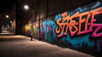 Naklejka premium urban-lighting-effects-add-subtle-lighting-effects-that-mimic-the-glow-of-street-lamps.