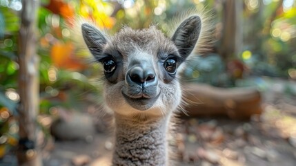 Fototapeta premium Happy Animal with Thumbs Up Posing for Camera