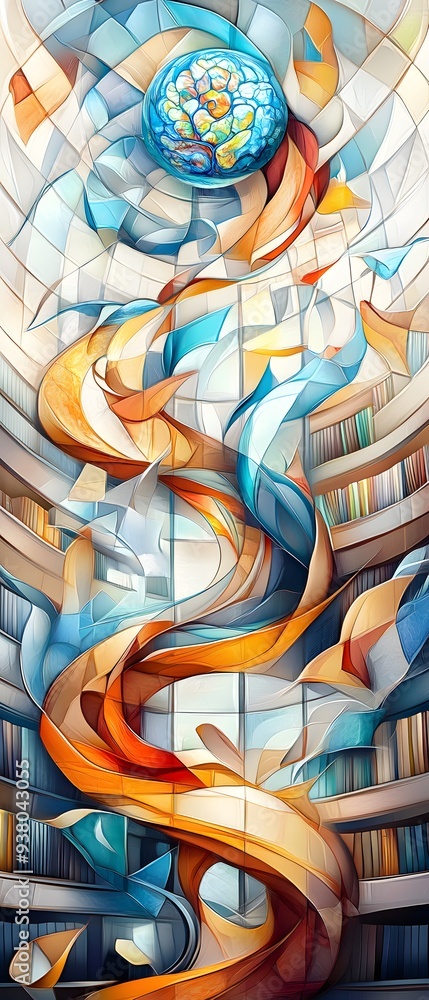 Poster abstract architecture design.