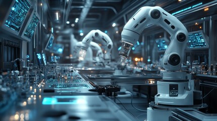 Fototapeta premium future automatic laboratory