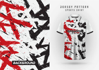 T-shirt sport, background, team jersey, wallpaper, racing, backdrop, cycling, football, game, running, pattern.	