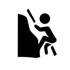 Hiking icon illustration