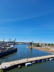 Obraz premium boats in the harbor gdansk