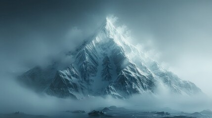 Summit Logo Icon on Mountain Peak - Vector Illustration