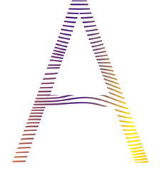 'A' alphabet, letter font sign a symbol illustration  vector