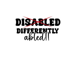 DISABILITY AWARENESS t-shirt design