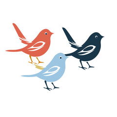 Fototapeta premium bird vector graphic, eagle, hawk, duck, seagull, owl, crow, raven, birdie, sparrow, black and white, colourful graphic