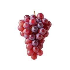 Fototapeta premium A bunch of purple grapes isolated on a transparent background by AI generative