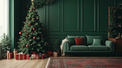 Christmas cozy home interior