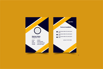 Modern Identity Card.Modern and minimalist id card template,Creative id card design for your company employee.
Vector id card template, Modern colorful icon collection.Abstract professional id card de