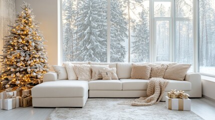 Christmas cozy home interior
