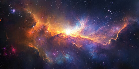 Fototapeta premium Beautiful view of the milky way galaxy