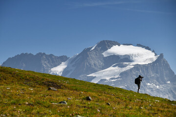 Il Gran Paradiso, visto dai laghi Tre Becchi