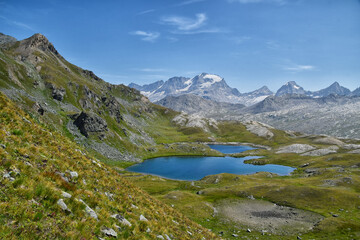 Il Gran Paradiso, visto dai laghi Tre Becchi
