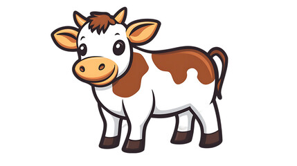 Cow vector on transparent background