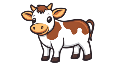 Cow vector on transparent background