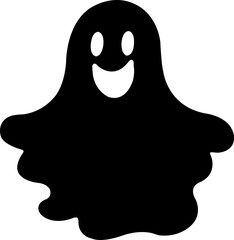 Ghost halloween clip art design on plain white transparent isolated background for card, shirt, hoodie, sweatshirt, apparel, card, tag, mug, icon, poster or badge